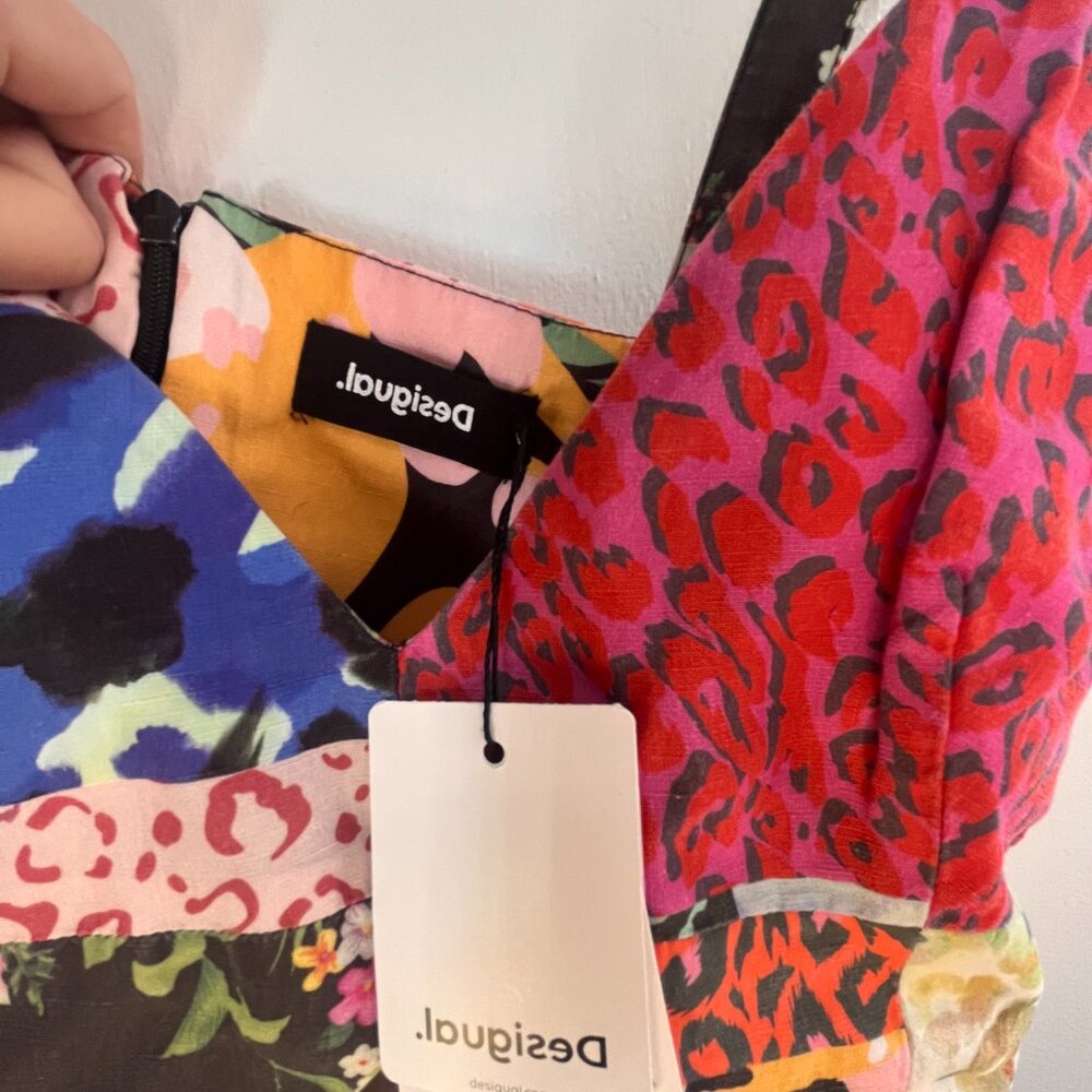 Desigual Printed Patchwork Jumpsuit - Large - NWT… - image 2